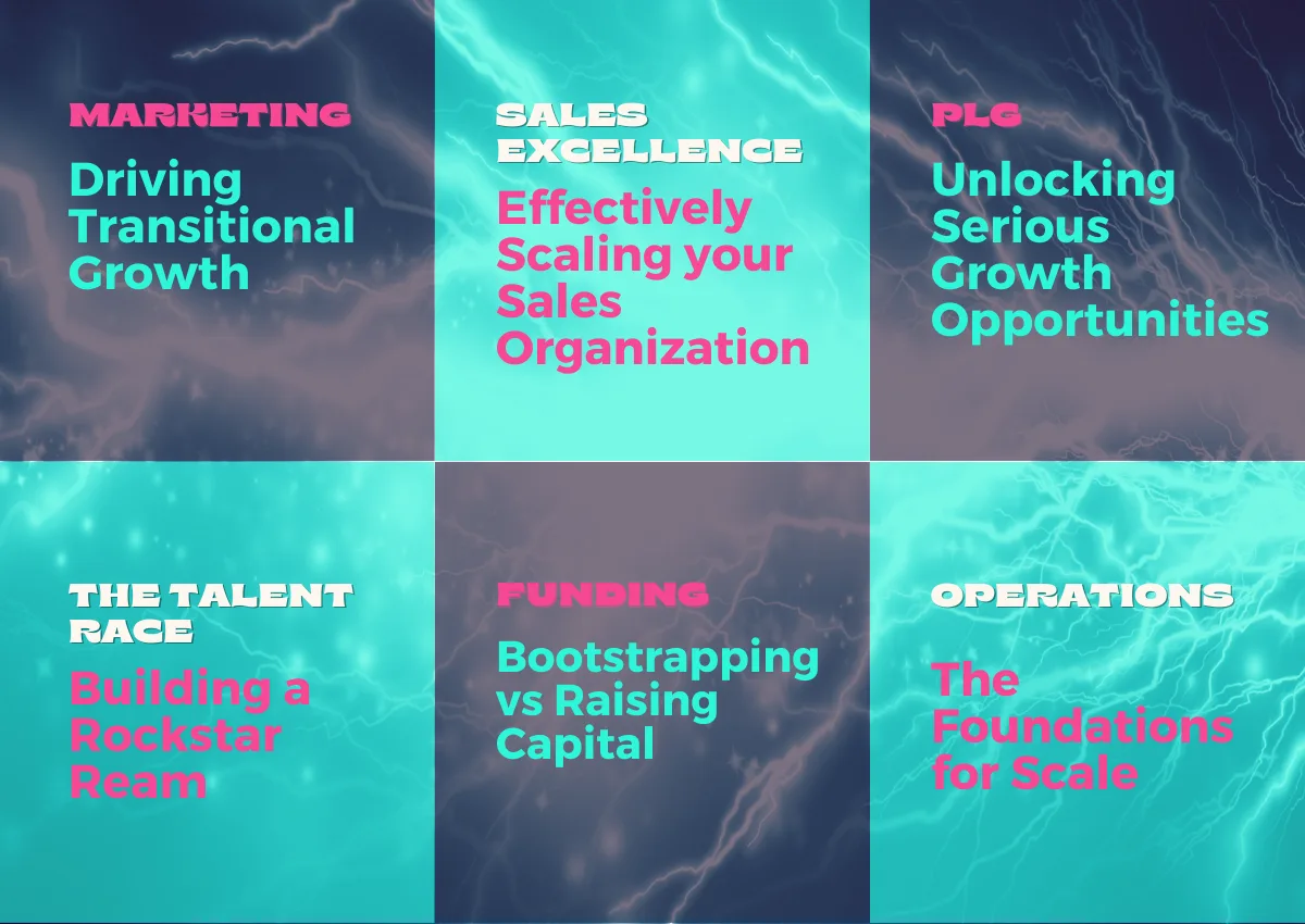 SaaStock USA Agenda sub-themes
