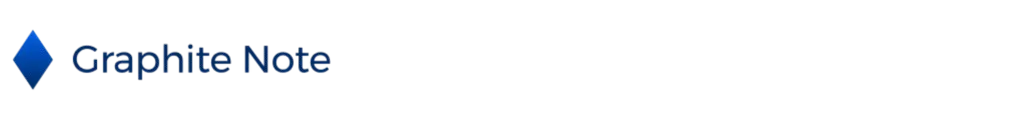 Blue Graphite Note logo