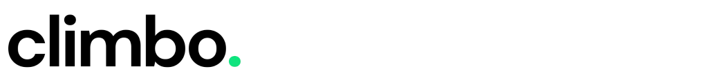 Climbo black and green logo