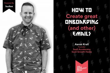 how to create great onboarding emails with Aaron Krall