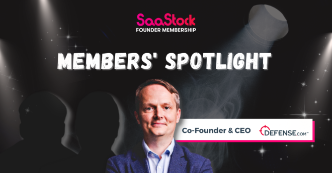 Oliver Pinson-Roxburgh, co-founder of defense.com joins the saastock founder membership