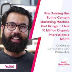 SaaStock Founder Member Osman Koc, Co-Founder & CEO of UserGuiding
