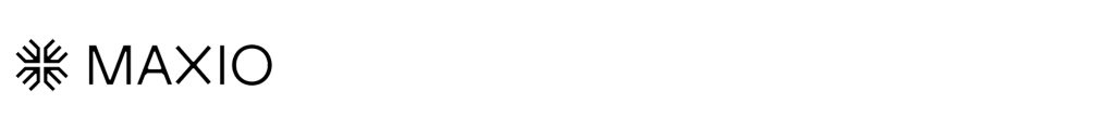Maxio black logo