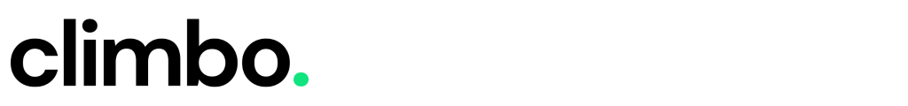 Climbo black and green logo